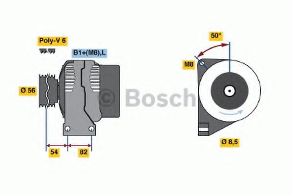 Генератор BOSCH 0 124 525 001