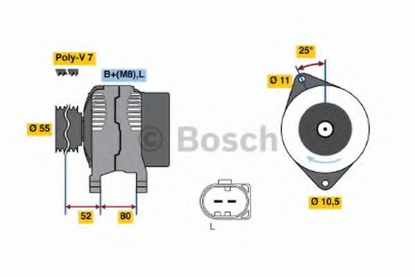 Генератор BOSCH 0 986 046 060