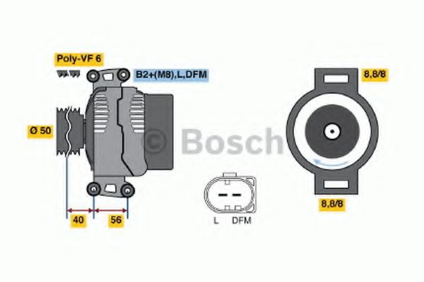 Генератор BOSCH 0 986 046 340