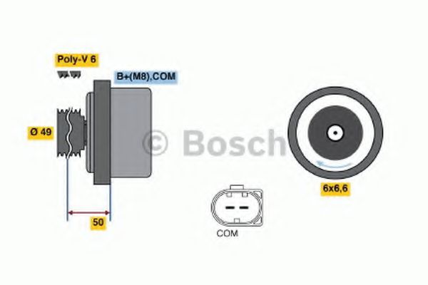 Генератор BOSCH 0 986 047 170