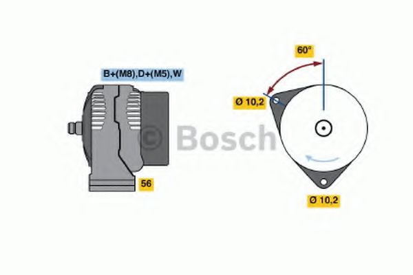 Генератор BOSCH 0 986 047 210