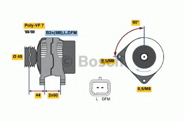 Генератор BOSCH 0 986 047 390