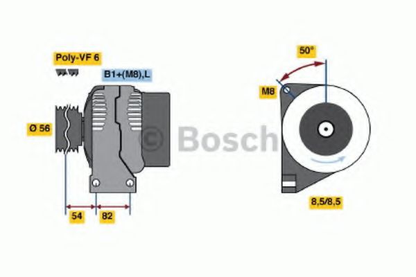 Генератор BOSCH 0 986 047 500