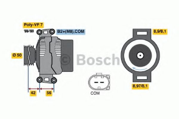 Генератор BOSCH 0 986 047 690