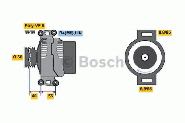 Генератор BOSCH 0 986 047 840