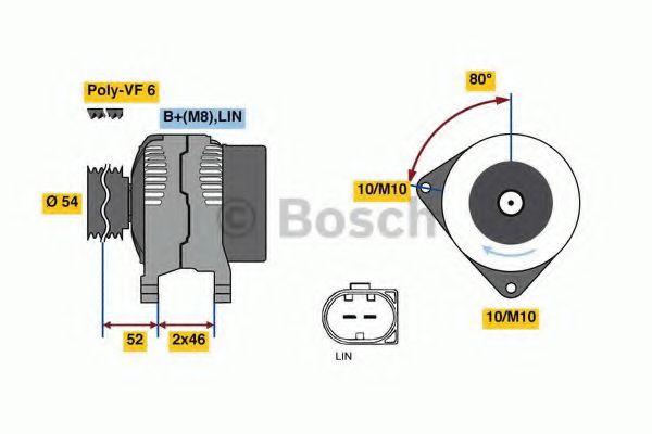 Генератор BOSCH 0 986 047 960