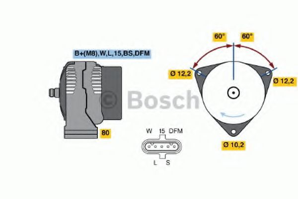 Генератор BOSCH 0 986 048 110