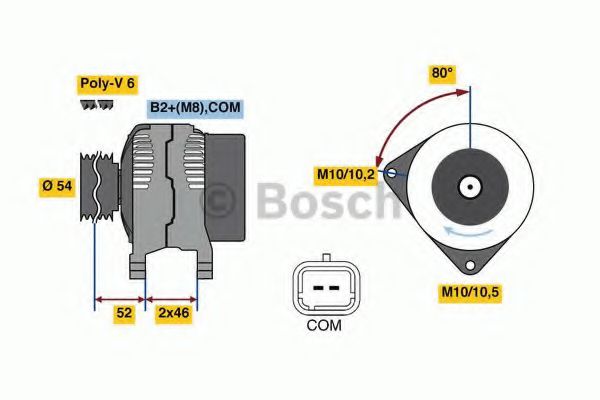 Генератор BOSCH 0 986 048 360