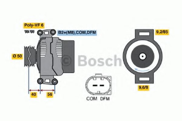 Генератор BOSCH 0 986 048 550