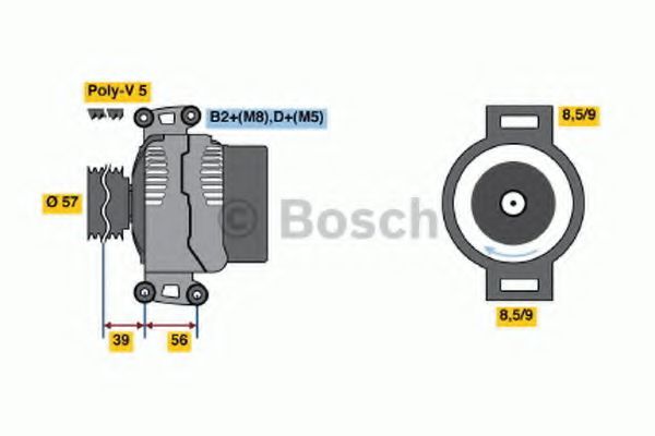 Генератор BOSCH 0 986 048 620