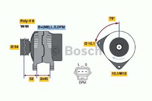 Генератор BOSCH 0 986 049 161