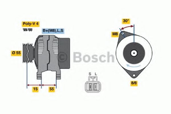 Генератор BOSCH 0 986 049 191