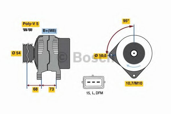 Генератор BOSCH 0 986 049 430