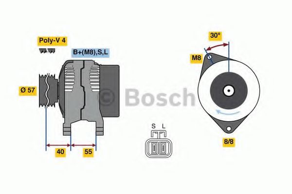 Генератор BOSCH 0 986 080 790