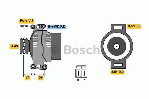 Генератор BOSCH 0 986 081 300