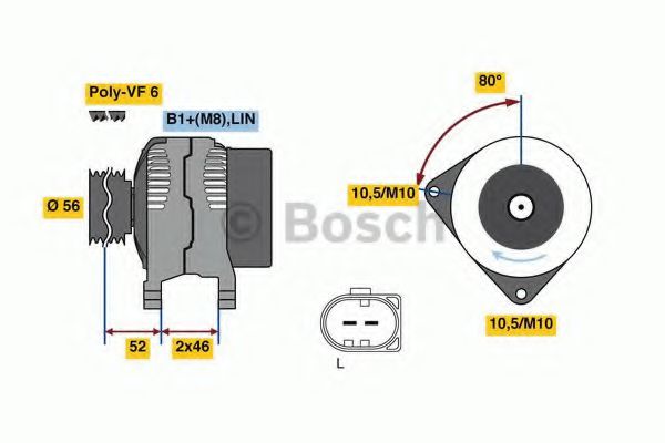Генератор BOSCH 0 986 081 390