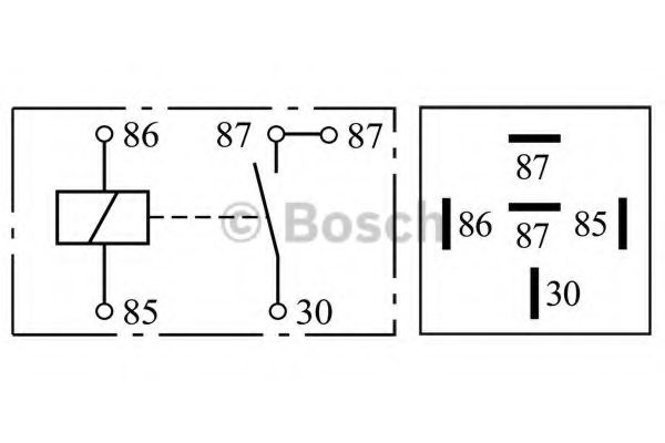 Реле, рабочий ток; Реле BOSCH 0 332 019 150