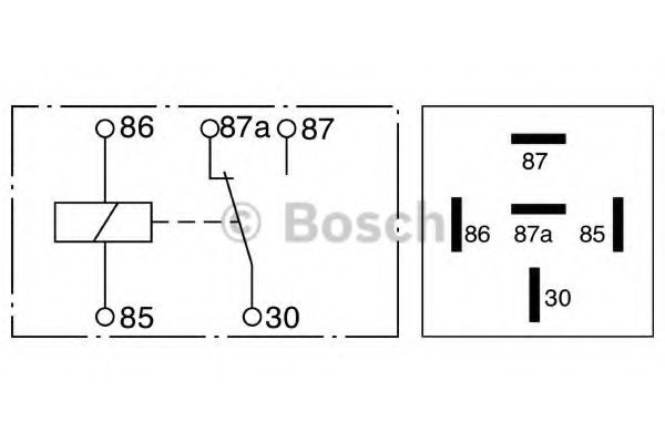 Реле, рабочий ток; Реле BOSCH 0 332 209 150