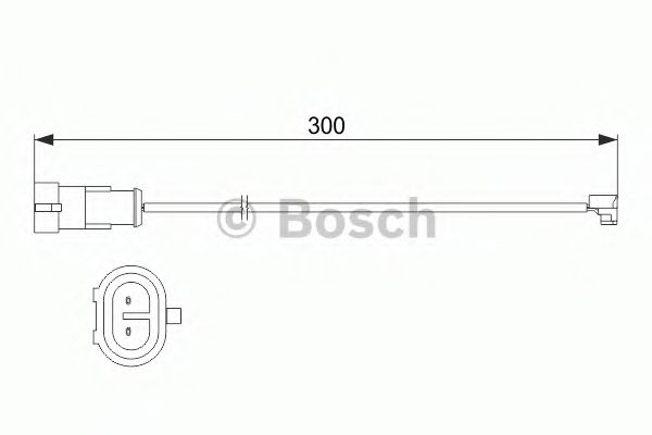 Датчик износа тормозных колодок BOSCH 1 987 473 535