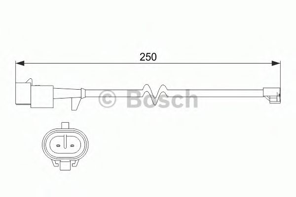 Датчик износа тормозных колодок BOSCH 1 987 473 536