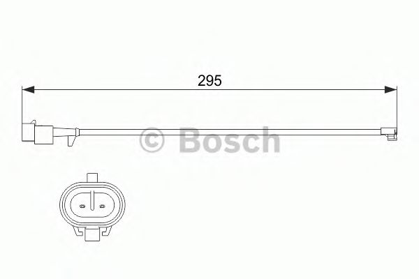 Датчик износа тормозных колодок BOSCH 1 987 473 537