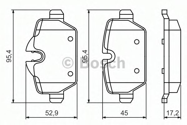 Тормозные колодки BOSCH 0 986 494 461