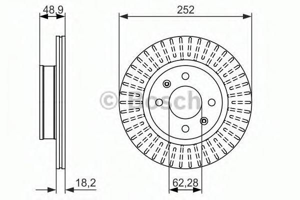 Тормозной диск BOSCH 0 986 479 770