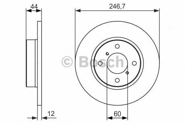 Тормозной диск BOSCH 0 986 479 901