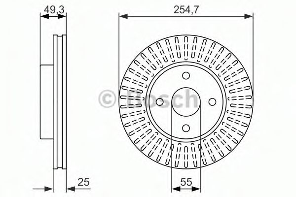 Тормозной диск BOSCH 0 986 479 935