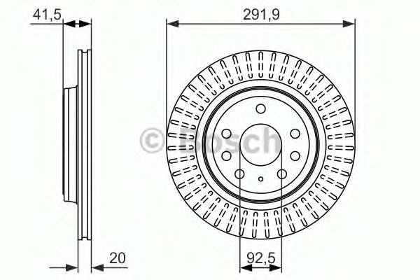 Тормозной диск BOSCH 0 986 479 950