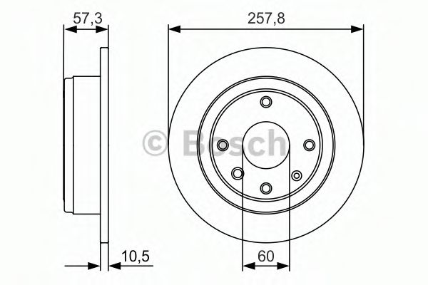 Тормозной диск BOSCH 0 986 479 985