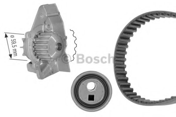 Комплект ГРМ с помпой BOSCH 1 987 946 434