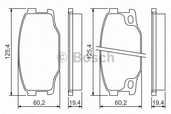 Тормозные колодки BOSCH 0 986 494 442