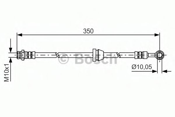 Тормозной шланг BOSCH 1 987 481 388