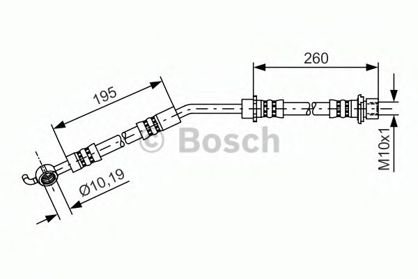 Тормозной шланг BOSCH 1 987 481 408
