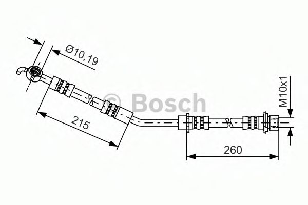 Тормозной шланг BOSCH 1 987 481 409