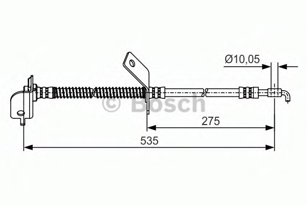 Тормозной шланг BOSCH 1 987 481 415
