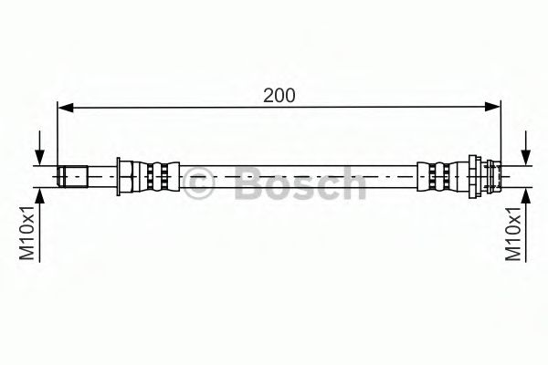 Тормозной шланг BOSCH 1 987 481 443