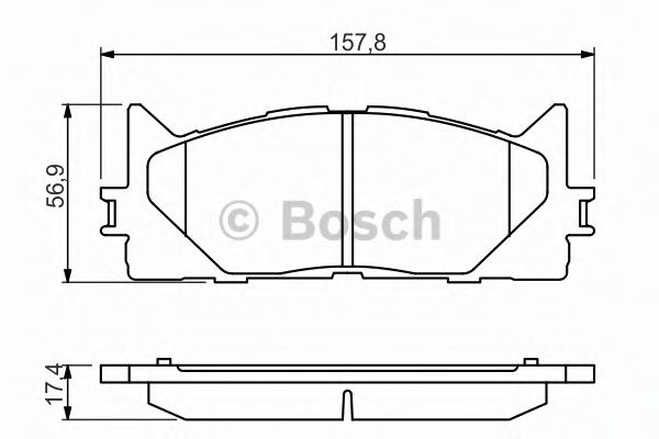 Тормозные колодки BOSCH 0 986 494 430