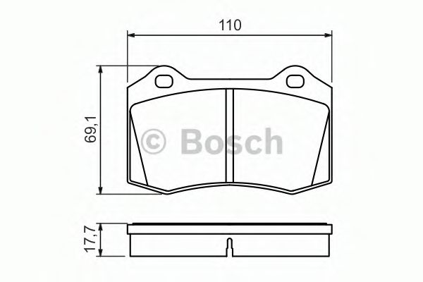 Тормозные колодки BOSCH 0 986 494 486