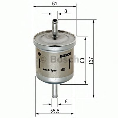 Топливный фильтр BOSCH 0 450 905 287