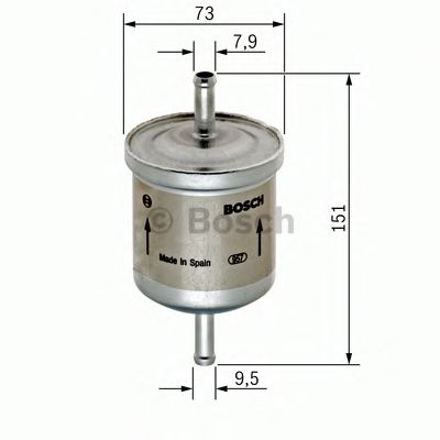 Топливный фильтр BOSCH 0 450 905 985