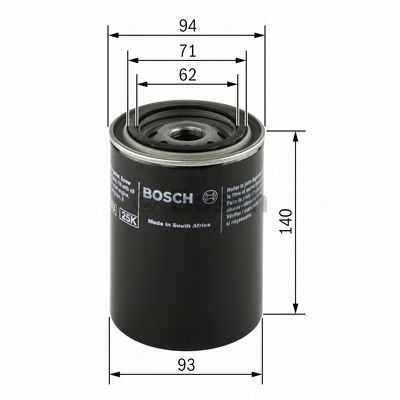 Масляный фильтр BOSCH 0 451 104 005