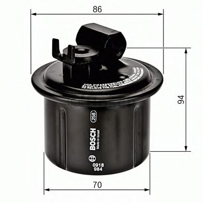 Топливный фильтр BOSCH 0 986 450 104