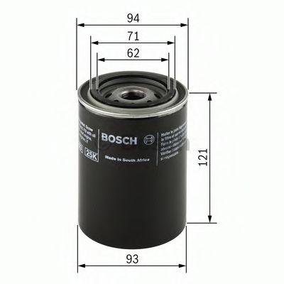 Масляный фильтр BOSCH 0 986 452 005