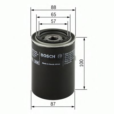 Масляный фильтр BOSCH 0 986 452 006