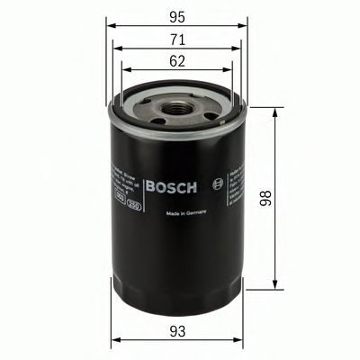 Масляный фильтр BOSCH 0 986 452 024