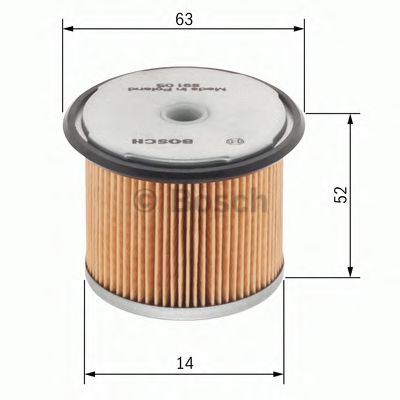 Топливный фильтр BOSCH 1 457 431 028