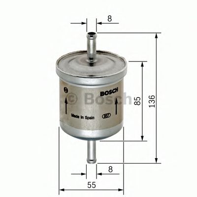 Топливный фильтр BOSCH F 026 402 001