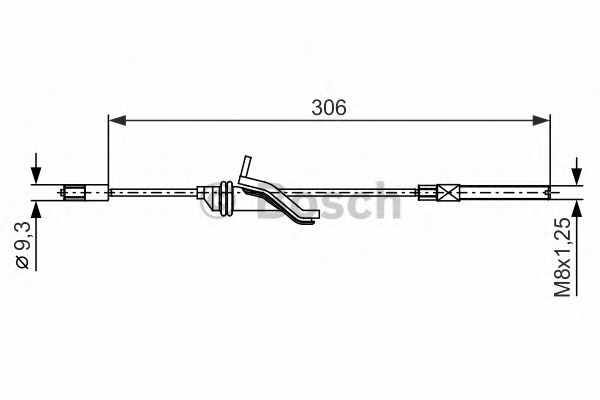 Трос ручного тормоза BOSCH 1 987 482 369